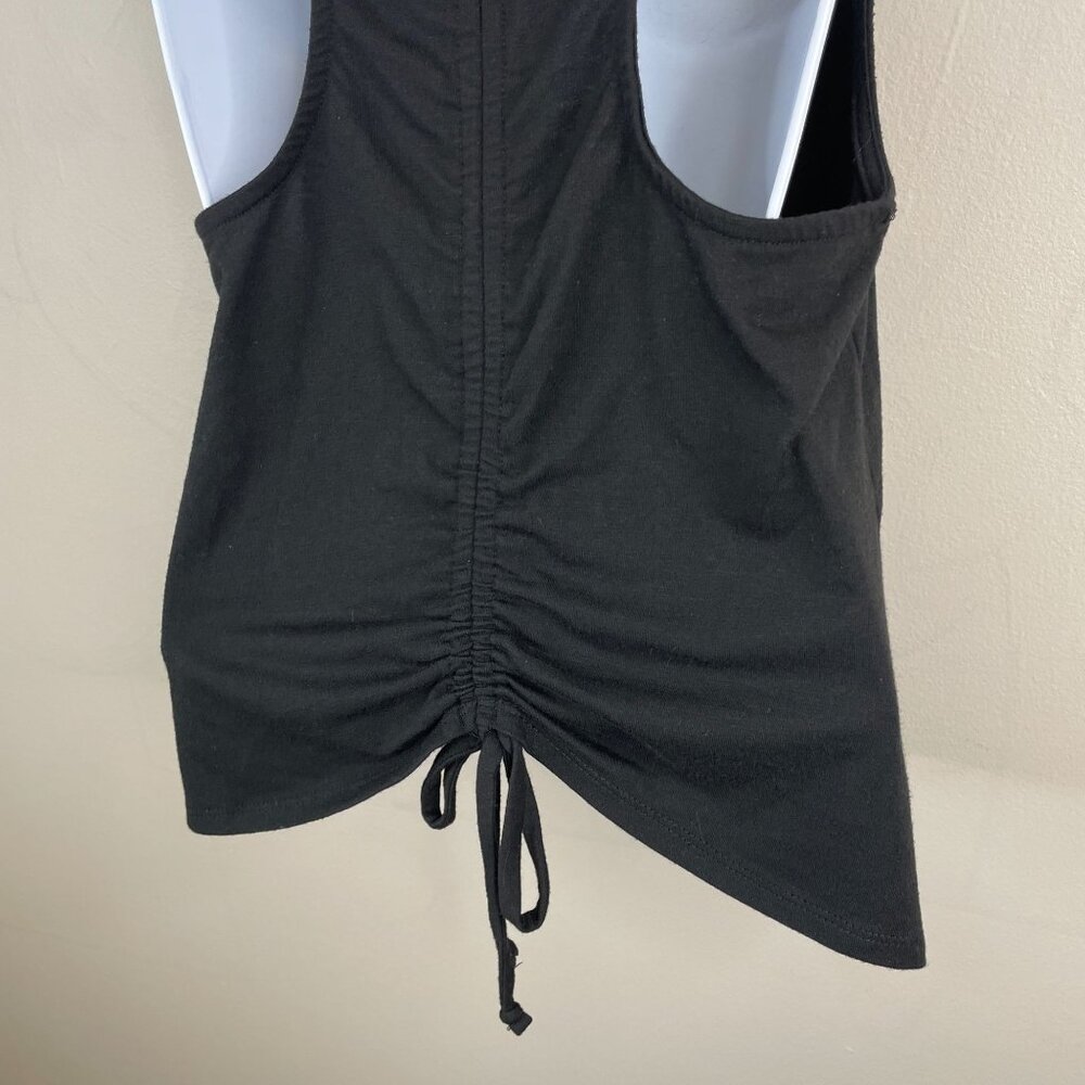 Boho Festival Top Womens Small Indie Ruched Butterfly Racerback Sleeveless Beach - Picture 5 of 13